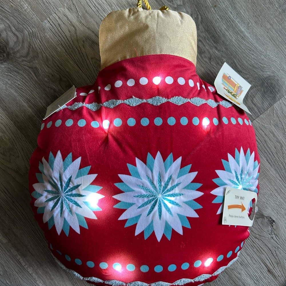 C&C California home light up ornament pillow